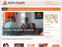 Tablet Screenshot of keilorosteopath.com.au